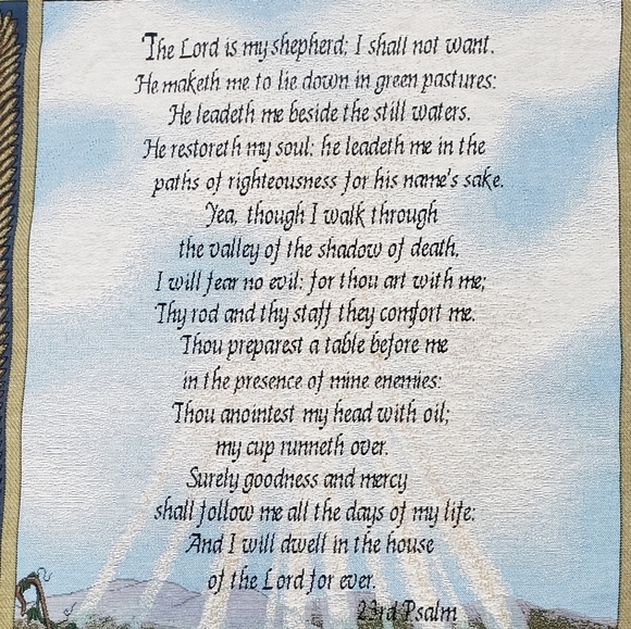 23rd Psalm Wall Hanging Inspirational Collection - Picture 3 of 7